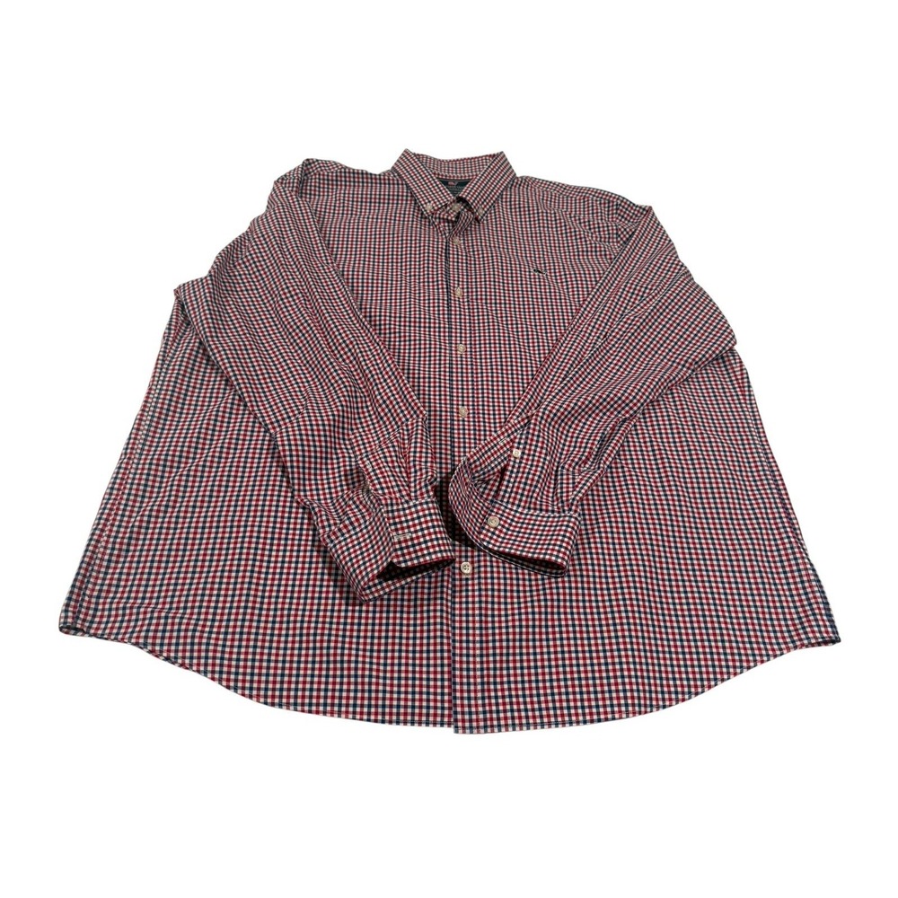 Vineyard Vines Whale Shirt Men's 2XL Plaid Red, Blue Slim Fit 100% Cotton